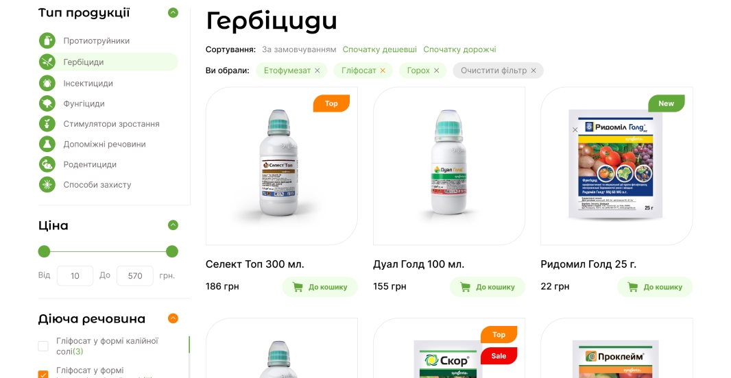 Каталог товарів